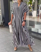 Loose Office Lady Fashion Casual Beach Maxi Boho Dress